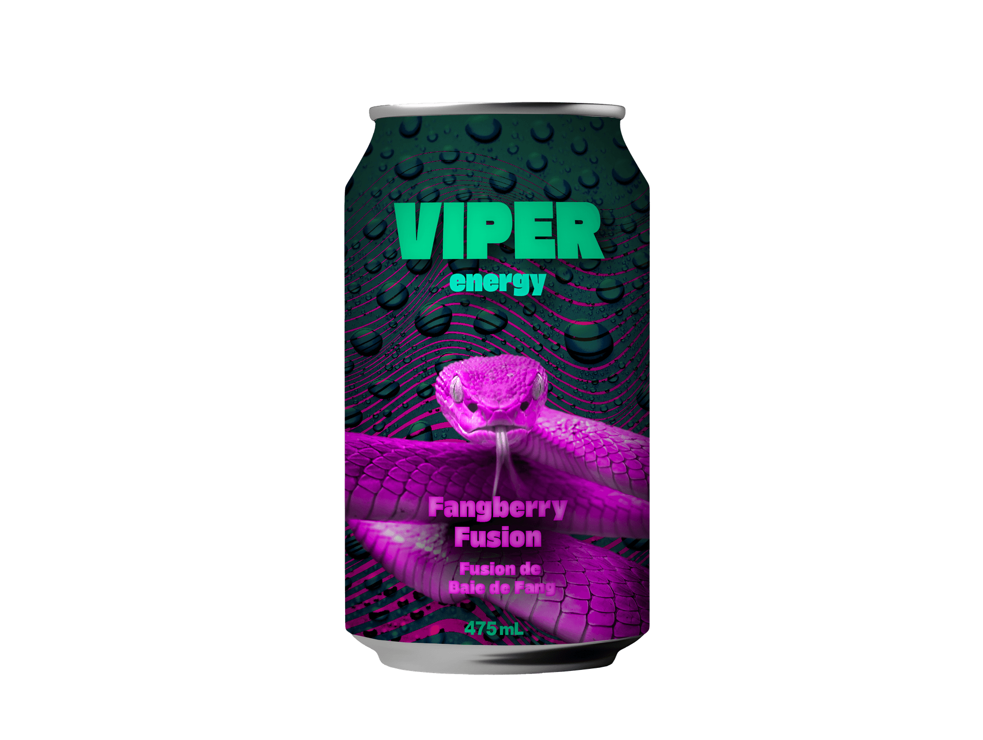 Fangberry Fusion flavor Viper Energy drink can