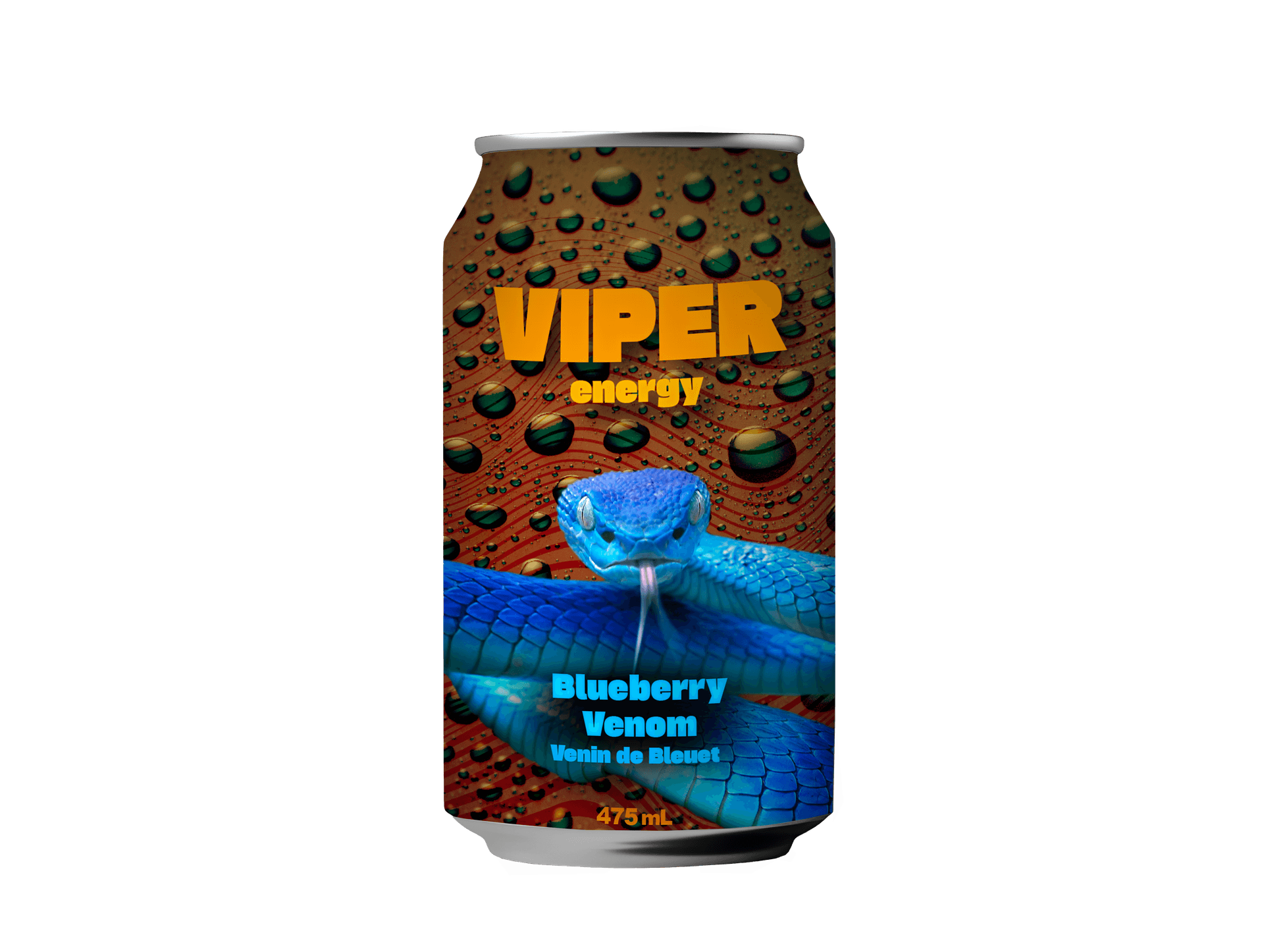 Blueberry Venom flavor Viper Energy drink can